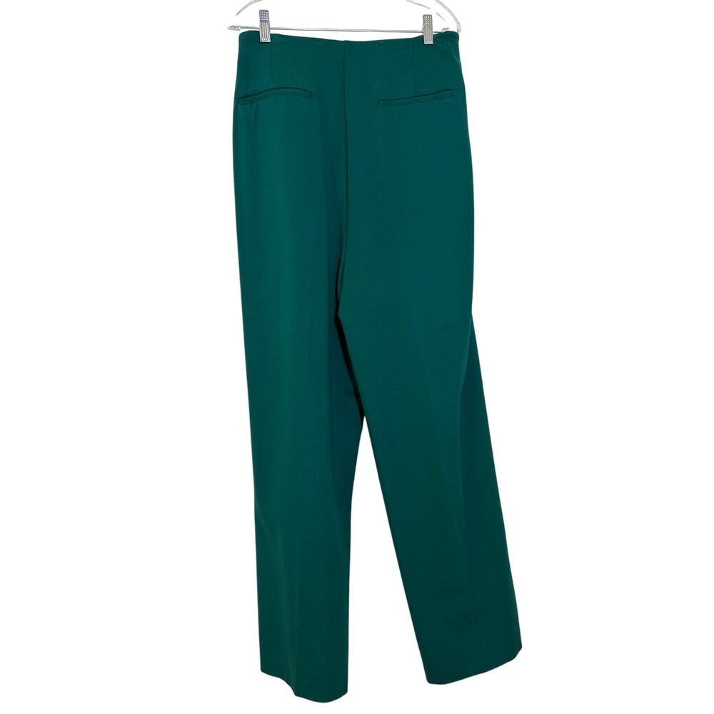 Liz Claiborne Woman 2X Wide Leg Emerald 4-Way Stretch Heavy Weight Pull On Pants